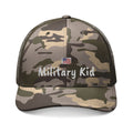 Camo Hat — "Military Kid" Embroidered Patch, Kids & Family Military Pride Cap
