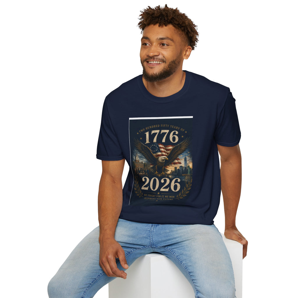 1776 American Eagle T‑Shirt — 250th Anniversary 1776–2026 Patriotic Tee