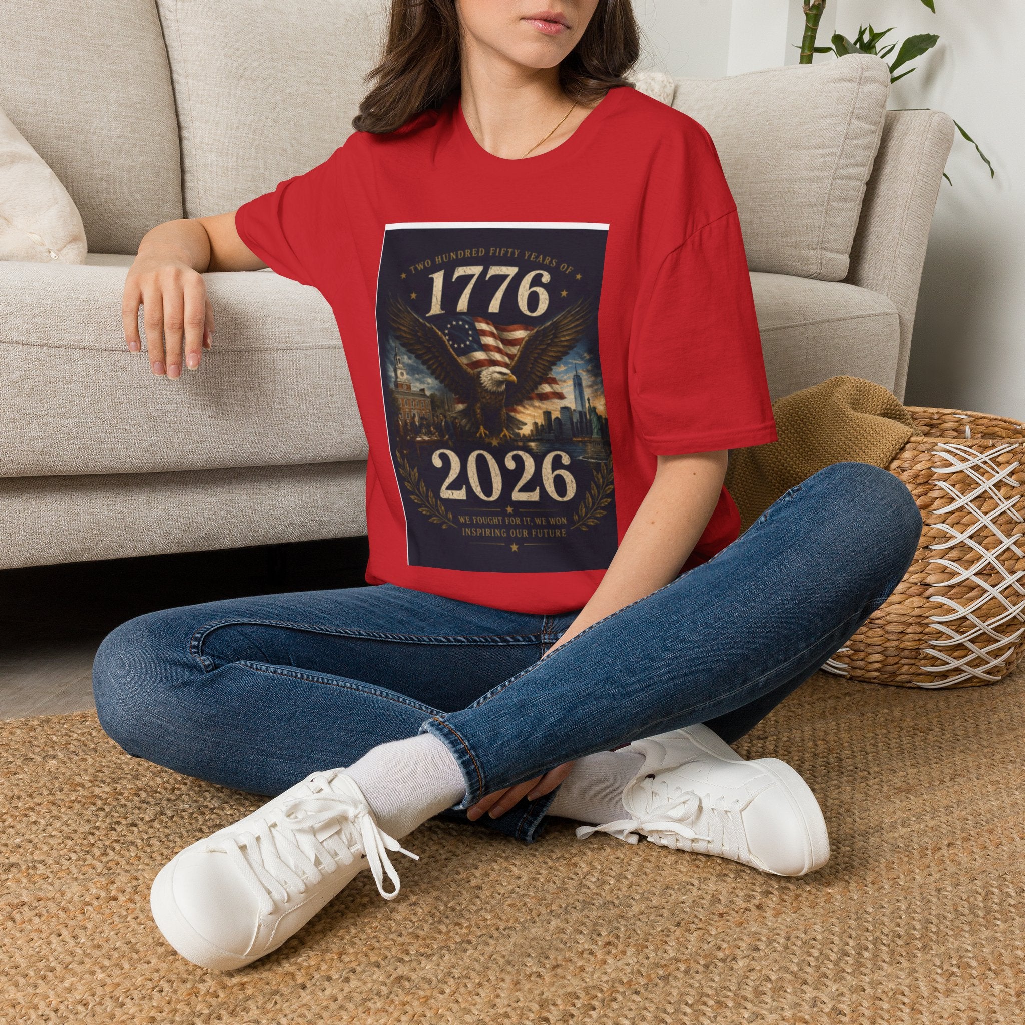 1776 American Eagle T‑Shirt — 250th Anniversary 1776–2026 Patriotic Tee