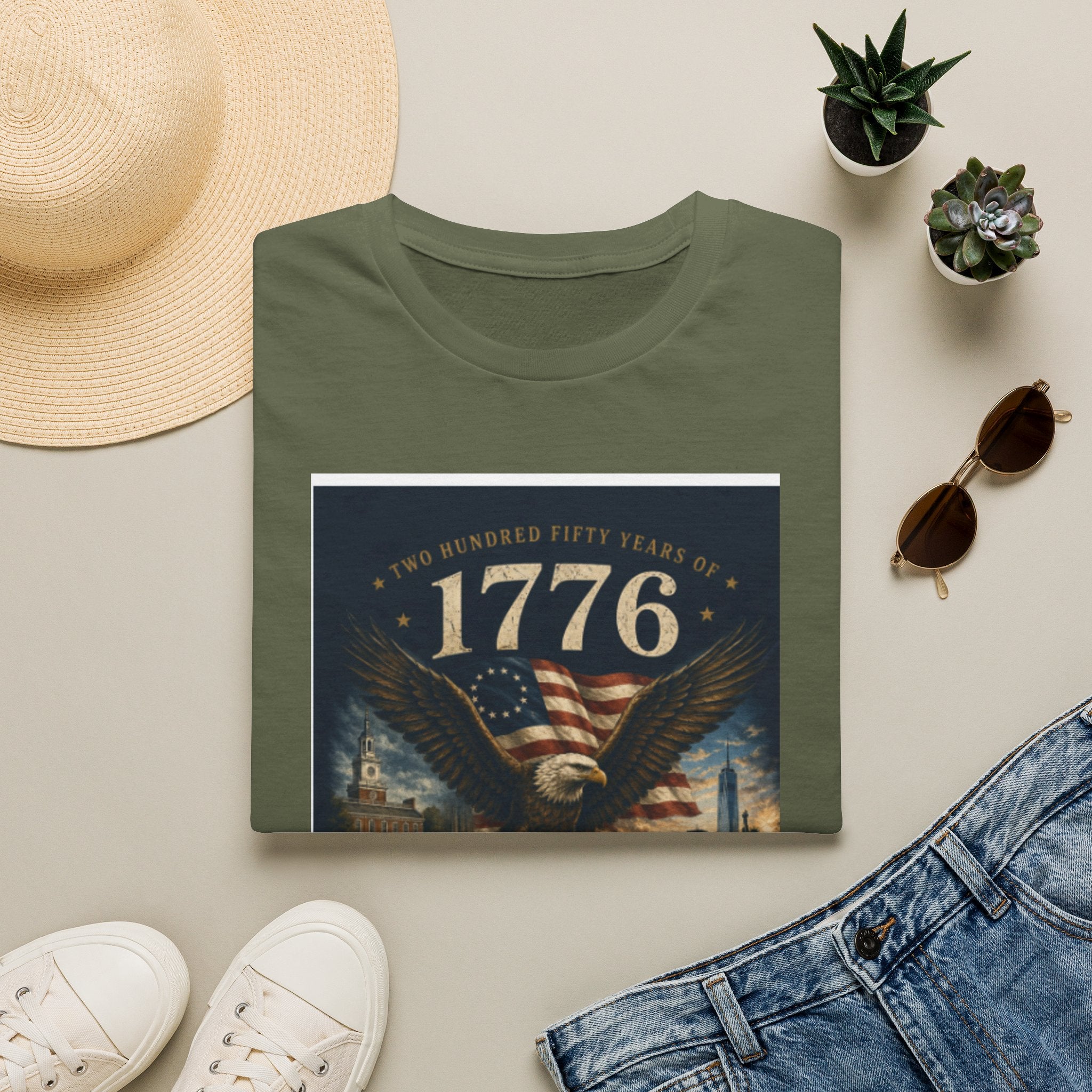 1776 American Eagle T‑Shirt — 250th Anniversary 1776–2026 Patriotic Tee