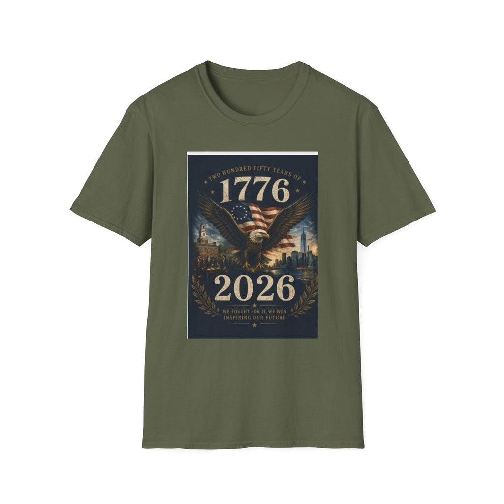 1776 American Eagle T‑Shirt — 250th Anniversary 1776–2026 Patriotic Tee