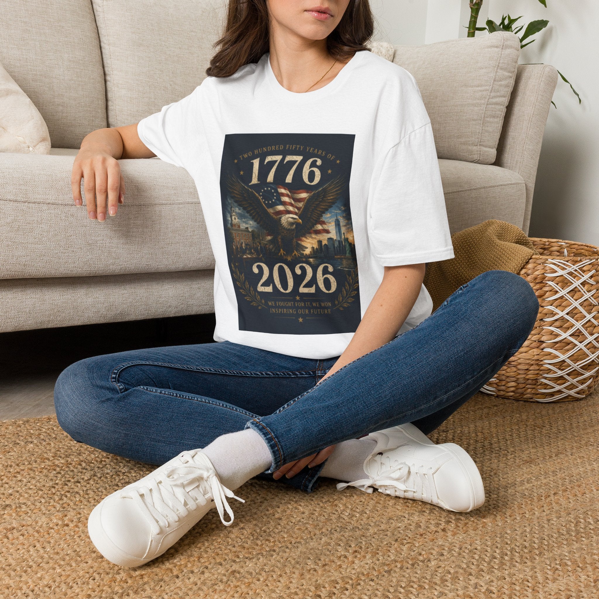1776 American Eagle T‑Shirt — 250th Anniversary 1776–2026 Patriotic Tee