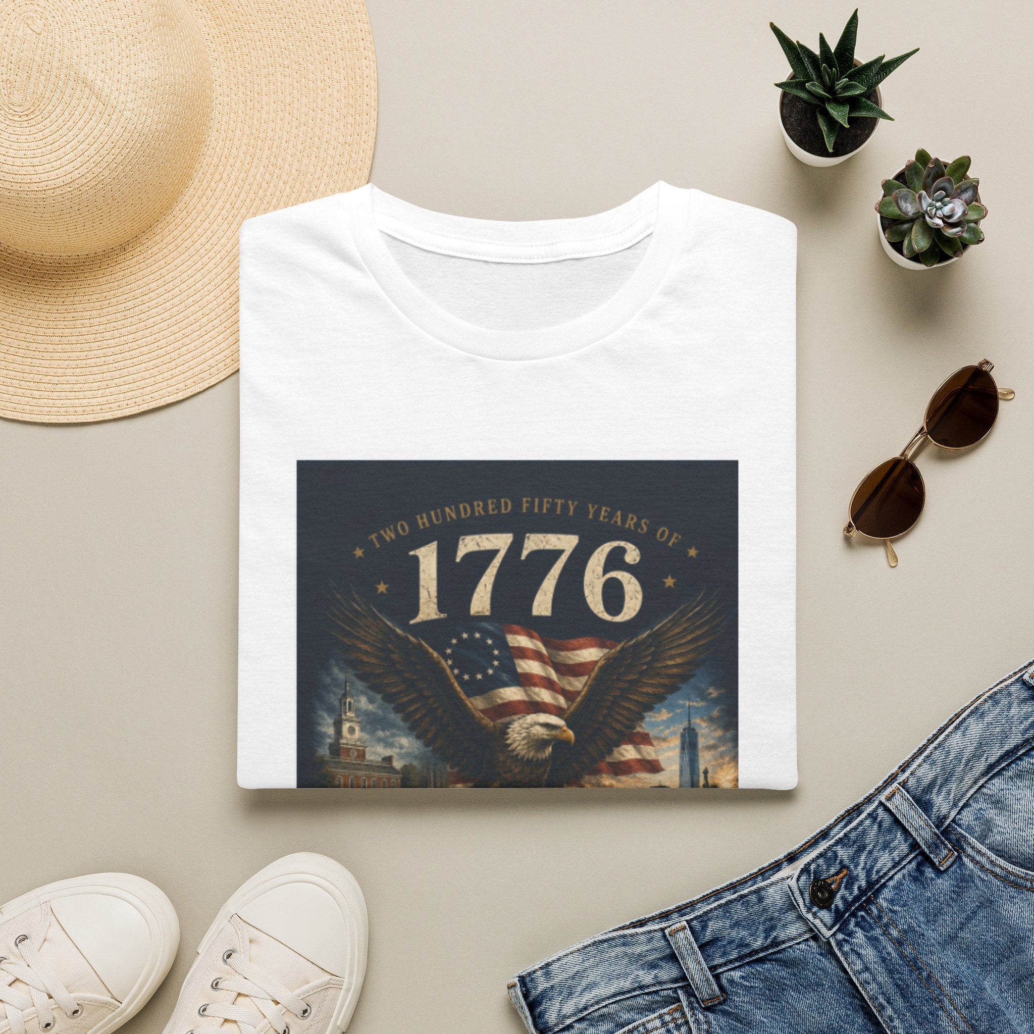 1776 American Eagle T‑Shirt — 250th Anniversary 1776–2026 Patriotic Tee